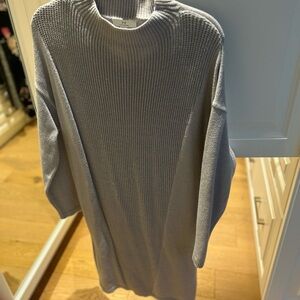 Gray Multi-textured Women’s Sweater Dress